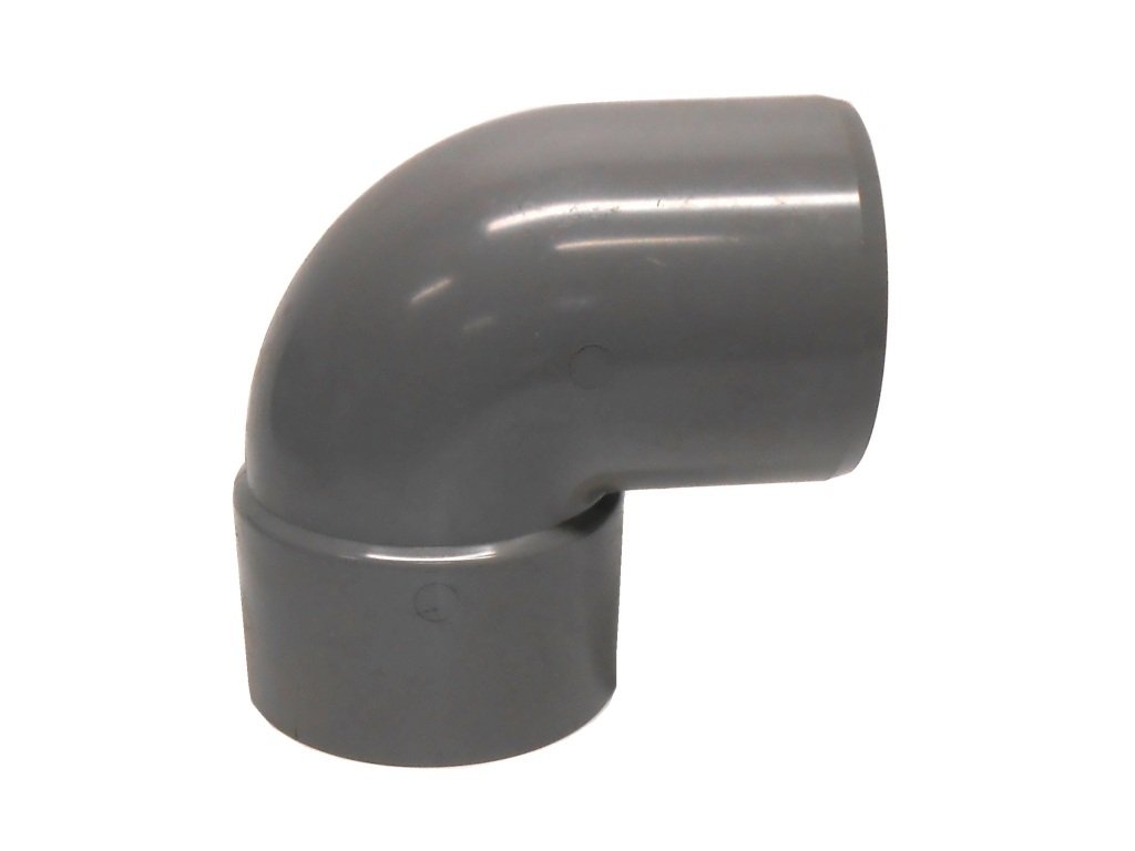 Pvc HWA bocht 80mm mof/spie 90 graden