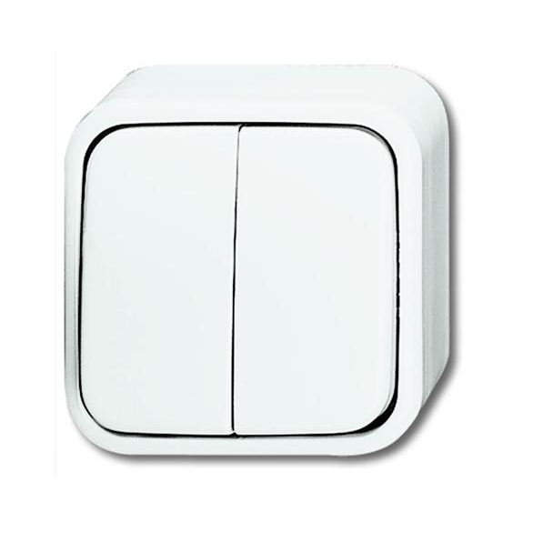 Busch-Jaeger Opbouw Serieschakelaar Wit