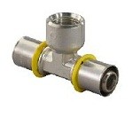 Uponor Gas Perskoppeling T Stuk 20x1/2x20mm