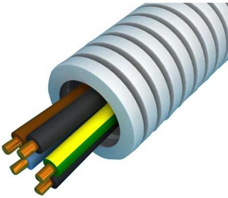 Flex buis met 3x2.5 + 2x1.5 draad 100 meter