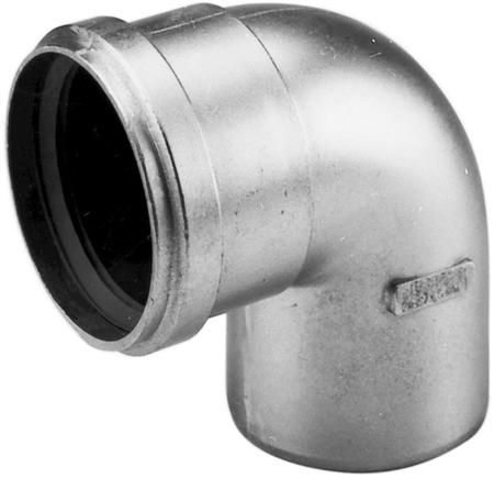 Burg rookgas bocht alu dikw 80 90gr