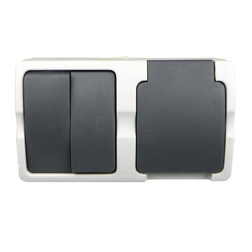 Ratio WD Combinatie WCD + Serieschakelaar Opbouw Horizontaal