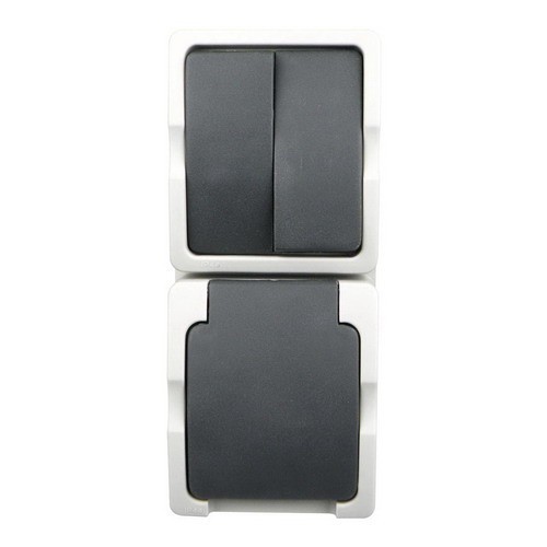 Ratio WD Combinatie WCD + Serieschakelaar Opbouw Verticaal