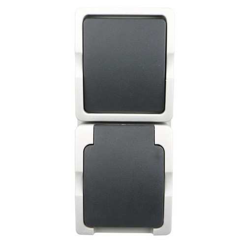 Ratio WD Combinatie WCD + Wisselschakelaar Opbouw Verticaal