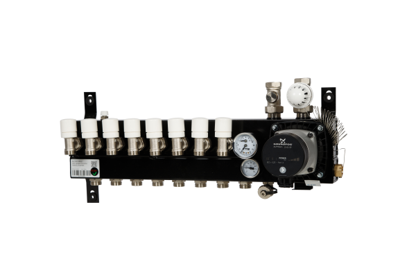 VTE Slim Verdeler 8-groeps Grundfos UPM3 A-label pomp