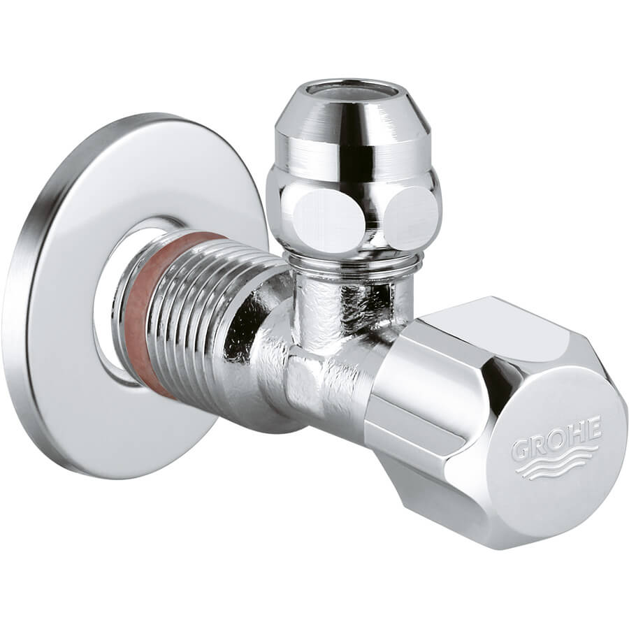 Grohe Hoekstopkraan 1/2 X 3/8 + Rozet