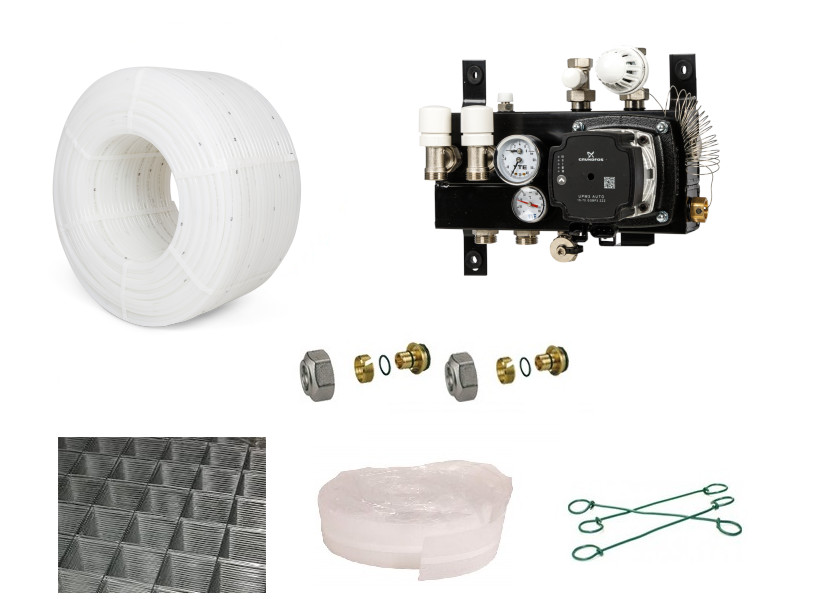 PE-RT vloerverwarming set 91 24m²