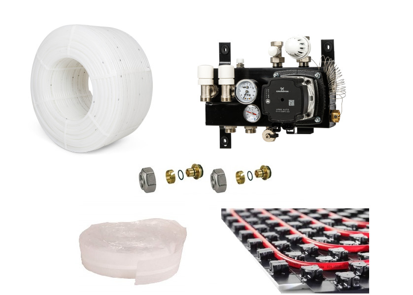 PE-RT vloerverwarming set 100 24m²