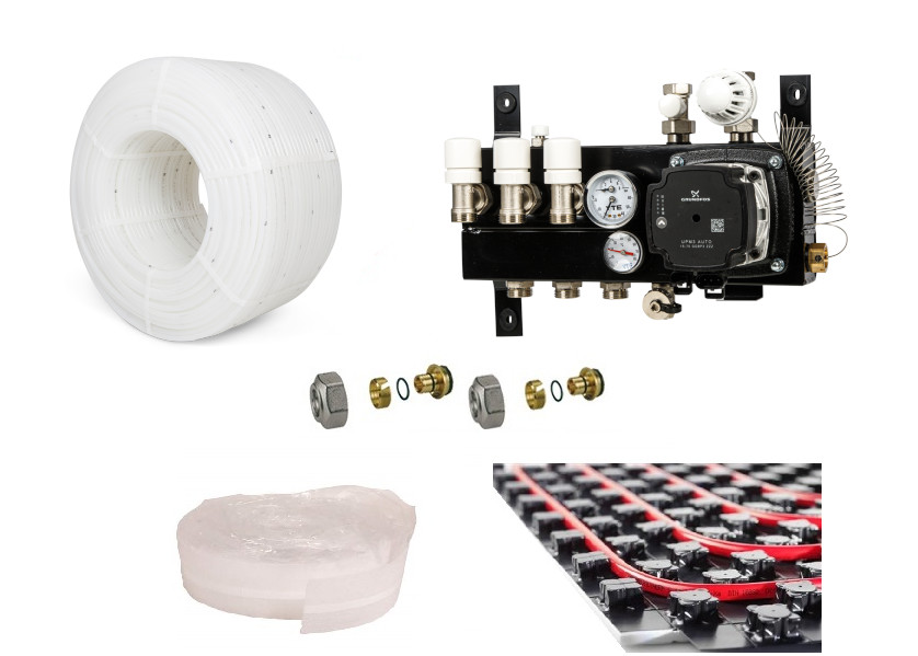 PE-RT vloerverwarming set 101 36m²