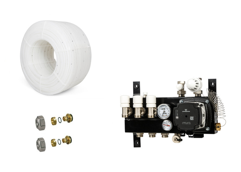 PE-RT vloerverwarming set 83 36m2