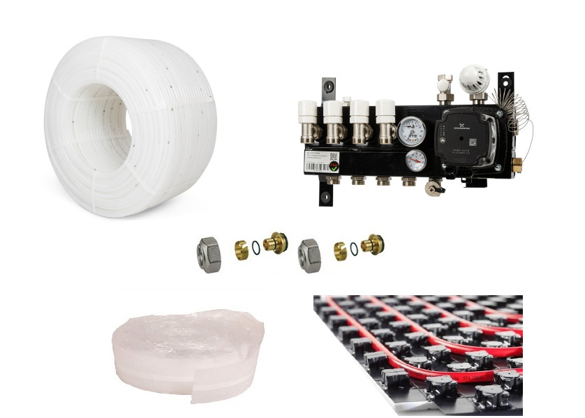 PE-RT vloerverwarming set 102 48m2