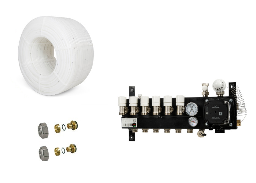 PE-RT vloerverwarming set 86 72m²