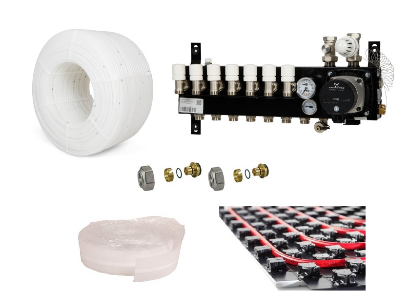 PE-RT vloerverwarming set 105 84m²