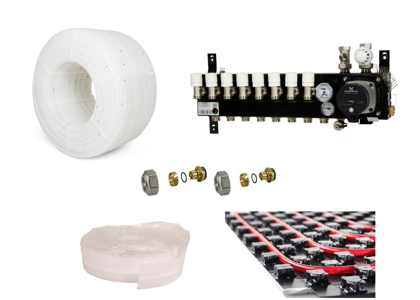 PE-RT vloerverwarming set 106 96m²