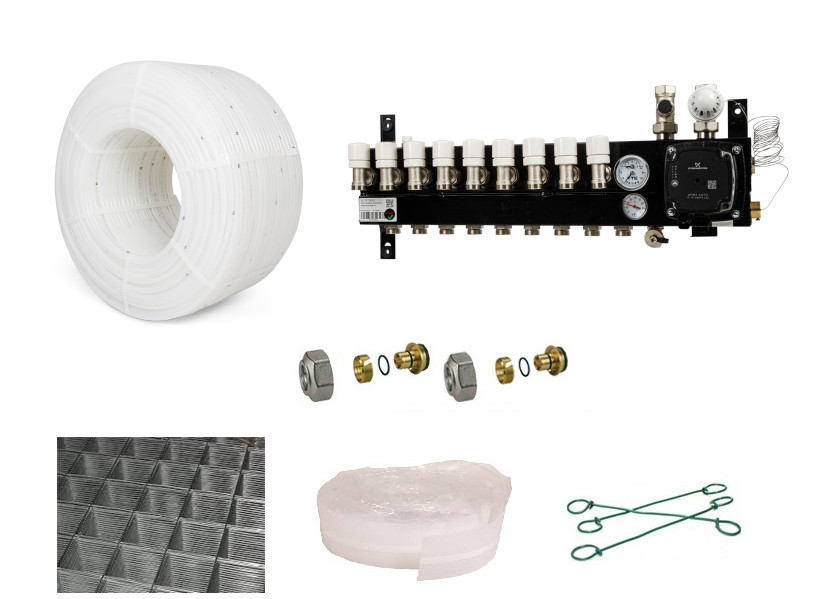 PE-RT vloerverwarming set 98 108m²