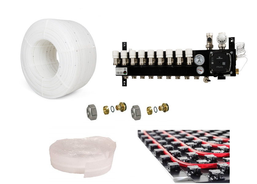 PE-RT vloerverwarming set 107 108m2