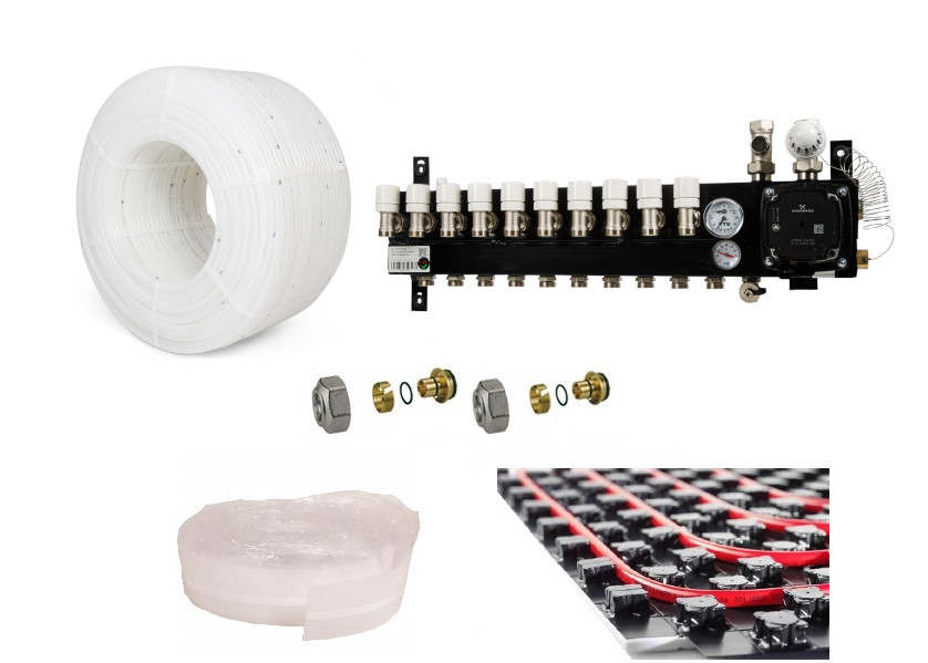 PE-RT vloerverwarming set 108 120m2