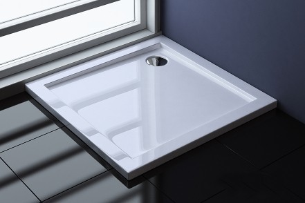Douchebak 90cm vierkant