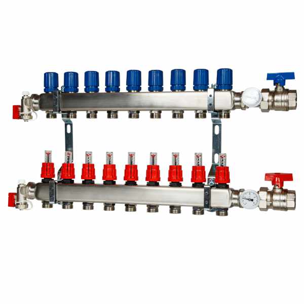 VTE RVS Open Verdeler 9 Groepen