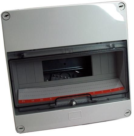 Sol kunststofkast 12mod+klapdeksel