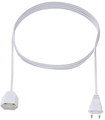 Sol enkelv.verlengkabel euro 3m wit