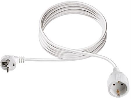 Sol enkelv.verlengkabel schuko 5m wit