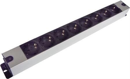 Sol contactdooscombi 8v zwart/alu