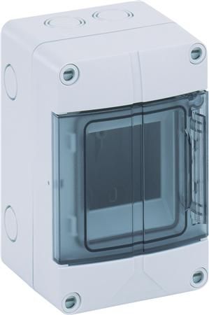 Sol kunststofkast+klapdeksel 3modulen