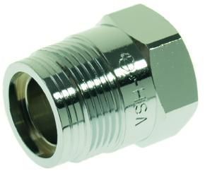 Gascomfort Nippel 1/2-M24 Chroom Recht