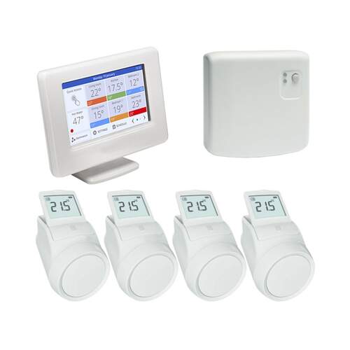 Honeywell Home Evohome Multi Zone (4 Zones) WiFi Pakket Aan/Uit Inclusief Ketelpakket
