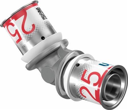 Uponor S-Press Plus Knie Perskoppeling 25mm 45º