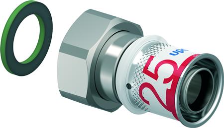 Uponor S-Press Plus Rechte 2- Delige Schroefbus 25 x 1
