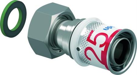 Uponor S-Press Plus Rechte 2- Delige Schroefbus 25 x 1 1/4
