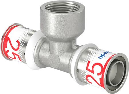 Uponor S-Press Plus T-Stuk 25x3/4x25mm Binnendraad