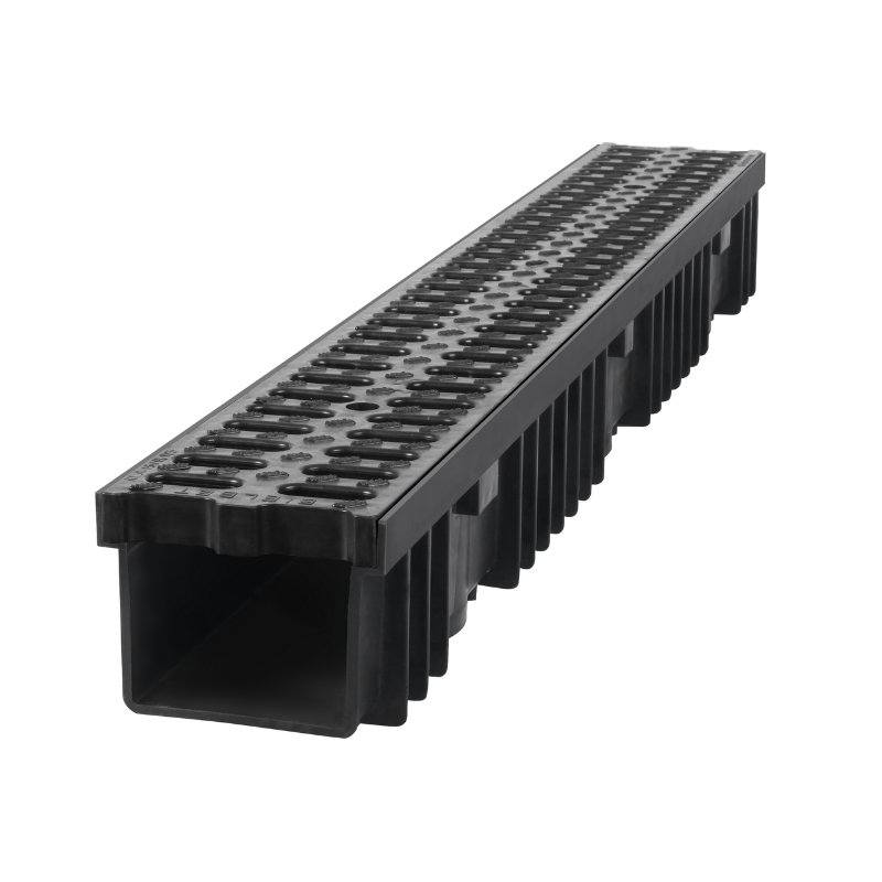 Afvoergoot met Kunststof Rooster 1 Meter