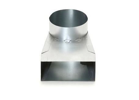 lepehoek symetrisch + flensbus 125 tbv instortkanaal 170x70mm