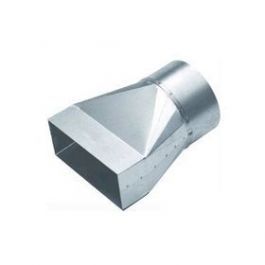Instort verloopstuk 70x170mm naar rond 125 mm