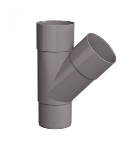 Pvc y-stuk 70mm 45 graden