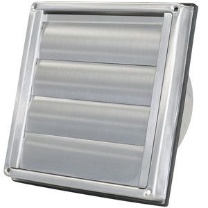 Overdrukrooster 125MM RVS