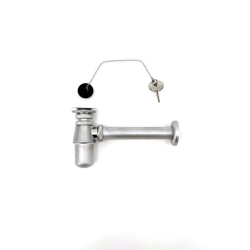 Plugbeker sifon geborsteld staal 5/4x32