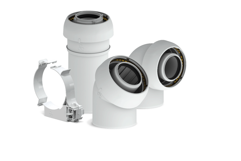 Rookgasafvoer concentrisch