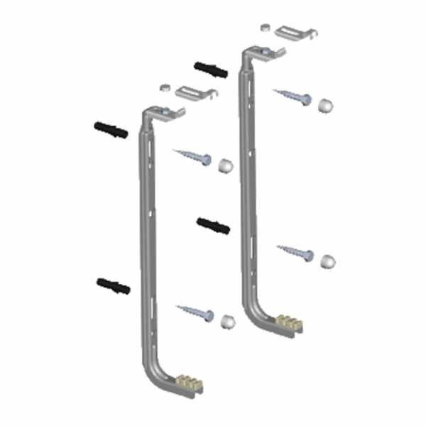 Radiator beugels 500 hoog