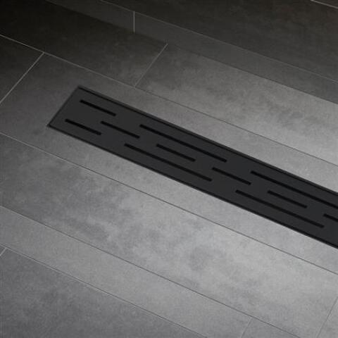 Brondby RVS Douchegoot 800MM Zwart