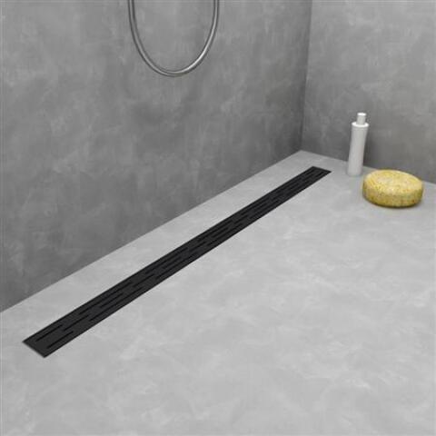 Brondby RVS Douchegoot 900MM Zwart - Afbeelding 3