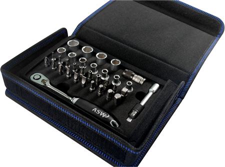 Sol dopsleutelset 1/4" 34 delen