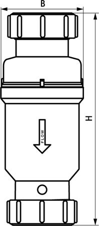 Sol macvalve 7 sifon 40x40mm wit - Afbeelding 2