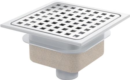 Berg doucheput znd abs/rvs 150x150 on40