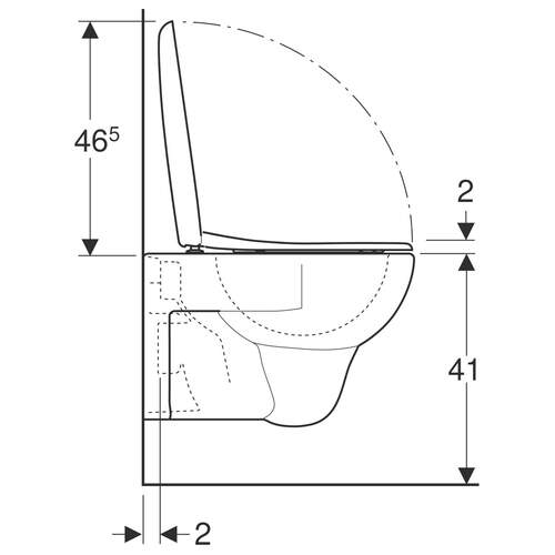 Geberit Renova WC Pack WC + Zitting - Afbeelding 2