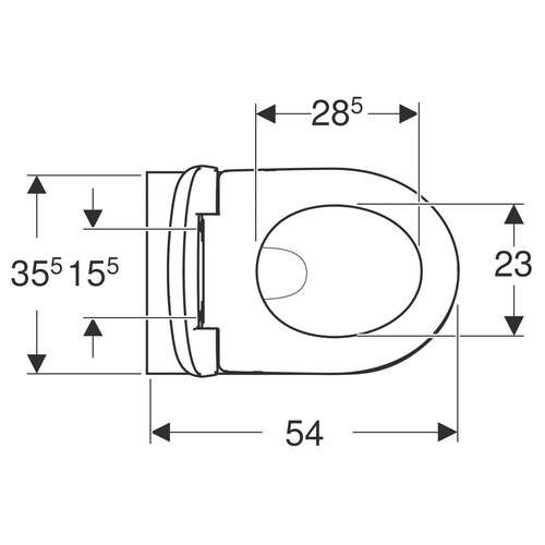 Geberit Renova WC Pack WC + Zitting - Afbeelding 3