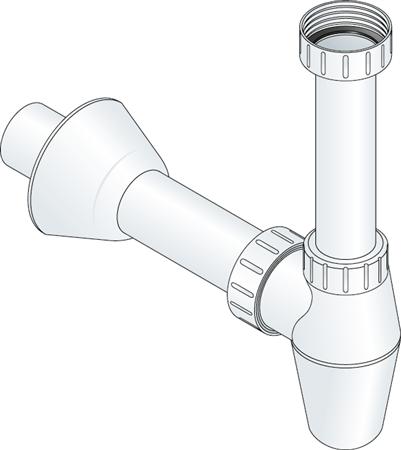 Sol plugbekersifon 1/2 x 40 mm